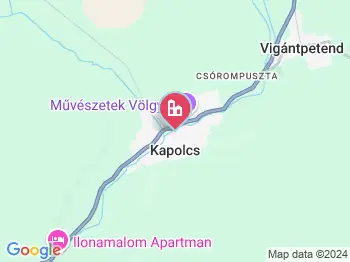 Kapolcs környéke a térképen