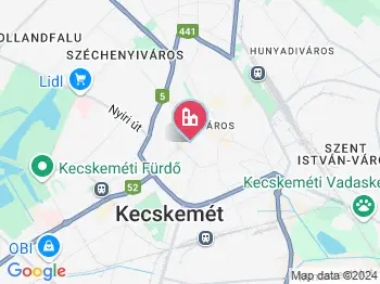 Kecskemét kilátó a térképen