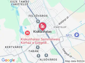 Kiskunhalas a térképen