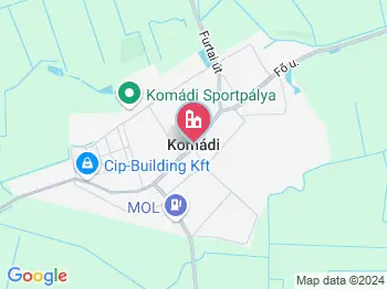 Komádi a térképen