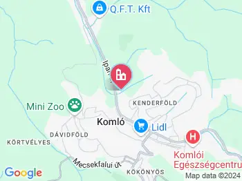 Komló a térképen