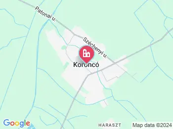 Koroncó a térképen