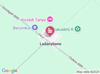 Ladánybene a térképen