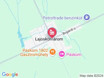 Lajoskomárom a térképen
