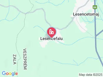 Lesencefalu a térképen