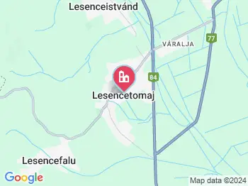 Lesencetomaj a térképen