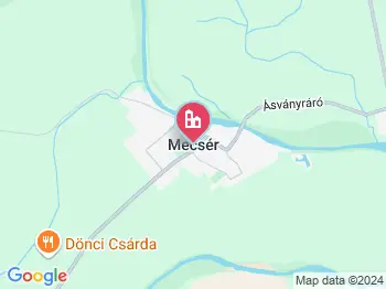 Mecsér a térképen