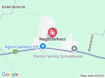 Nagycserkesz a térképen