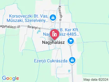 Nagyhalász a térképen