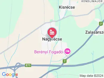 Nagyrécse a térképen