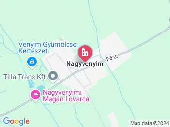 Nagyvenyim a térképen