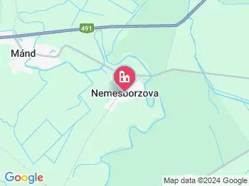 Nemesborzova a térképen