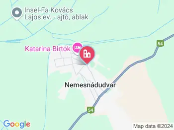 Nemesnádudvar a térképen