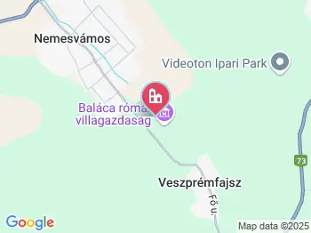 Nemesvámos - Baláca a térképen