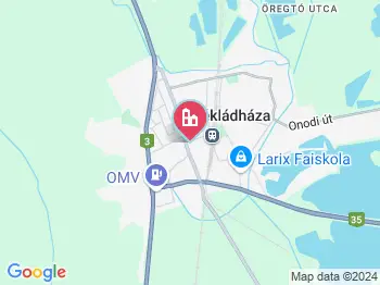 Nyékládháza a térképen