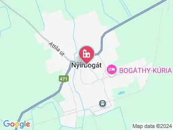 Nyírbogát a térképen