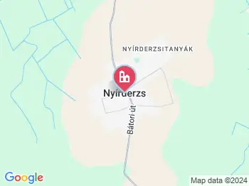 Nyírderzs a térképen