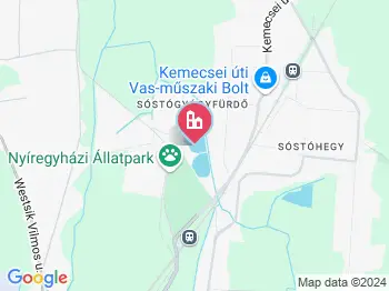 Nyíregyháza - Sóstó a térképen