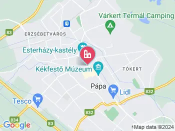 Pápa éttermek a térképen
