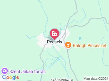 Pécsely a térképen