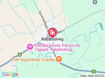 Rábahídvég a térképen
