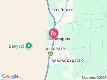 Rábapaty a térképen