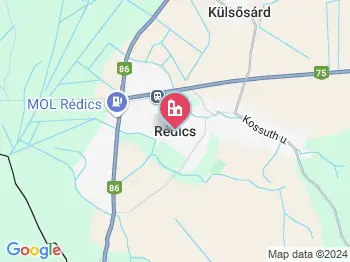 Rédics a térképen