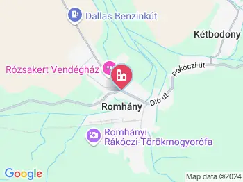 Romhány a térképen