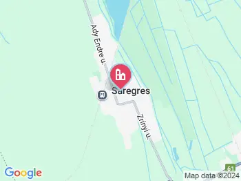 Sáregres a térképen