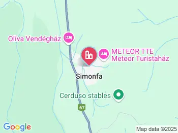 Simonfa a térképen