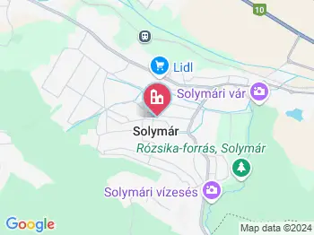 Solymár környéke a térképen