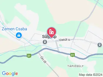 Sülysáp környéke a térképen