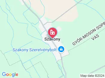 Szakony a térképen