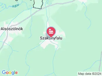 Szakonyfalu a térképen