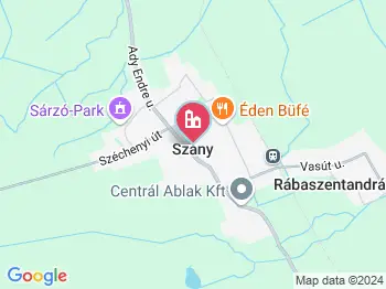 Szany a térképen