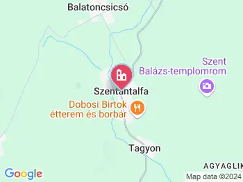Szentantalfa a térképen