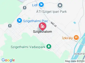 Szigethalom éttermek a térképen