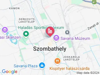 Szombathely szállások a térképen