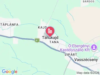 Tanakajd a térképen