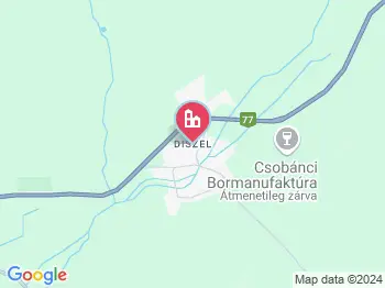 Tapolca-Diszel a térképen