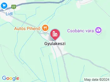 Tapolca-Gyulakeszi a térképen