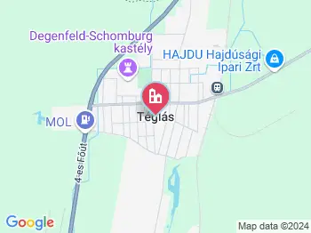 Téglás a térképen