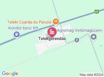 Telekgerendás a térképen