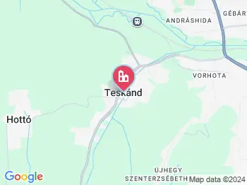 Teskánd a térképen