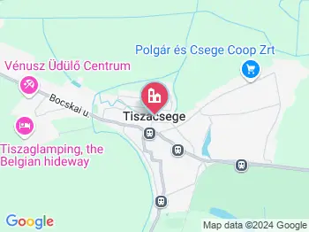 Tiszacsege a térképen