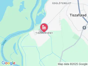 Tiszafüred - Tiszaörvény a térképen