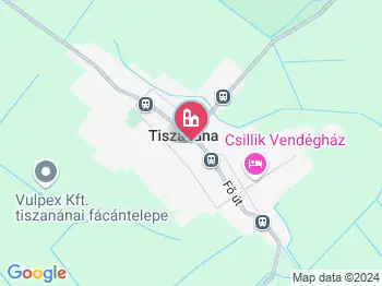 Tiszanána a térképen