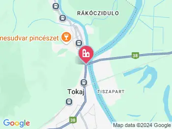 Tokaj szállások a térképen