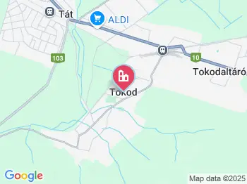 Tokod a térképen
