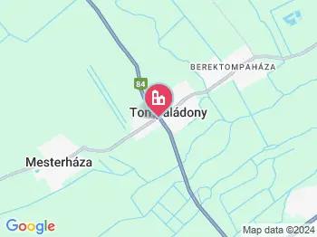 Tompaládony a térképen